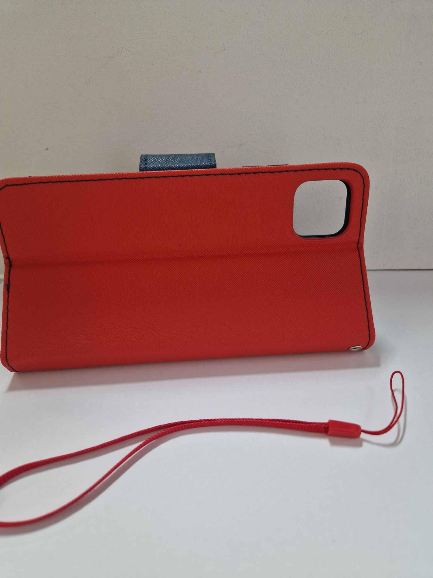 Kabura Fancy do Samsung Galaxy A22 5G czerwono-granatowa
