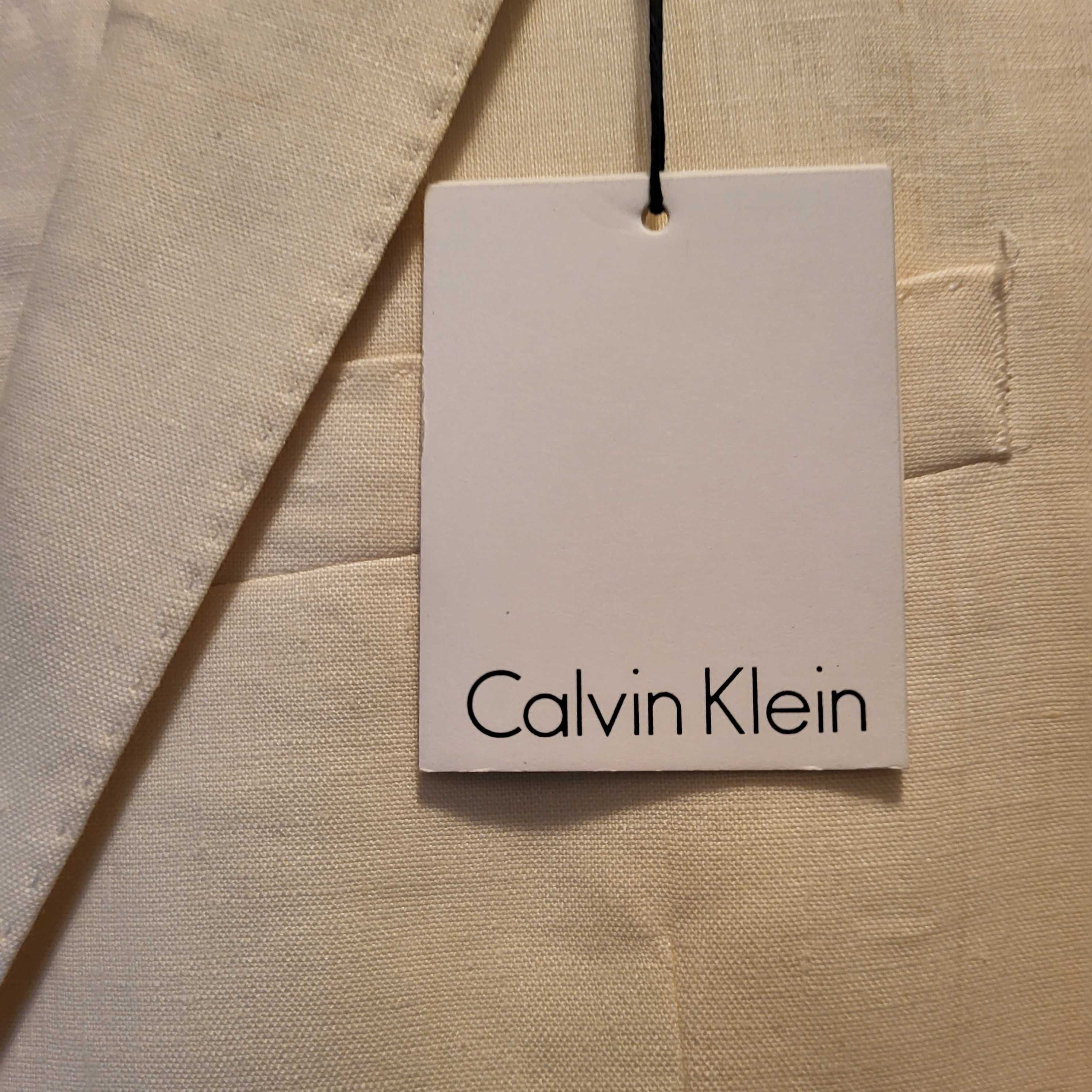 Garnitur męski Calvin Klein lniany