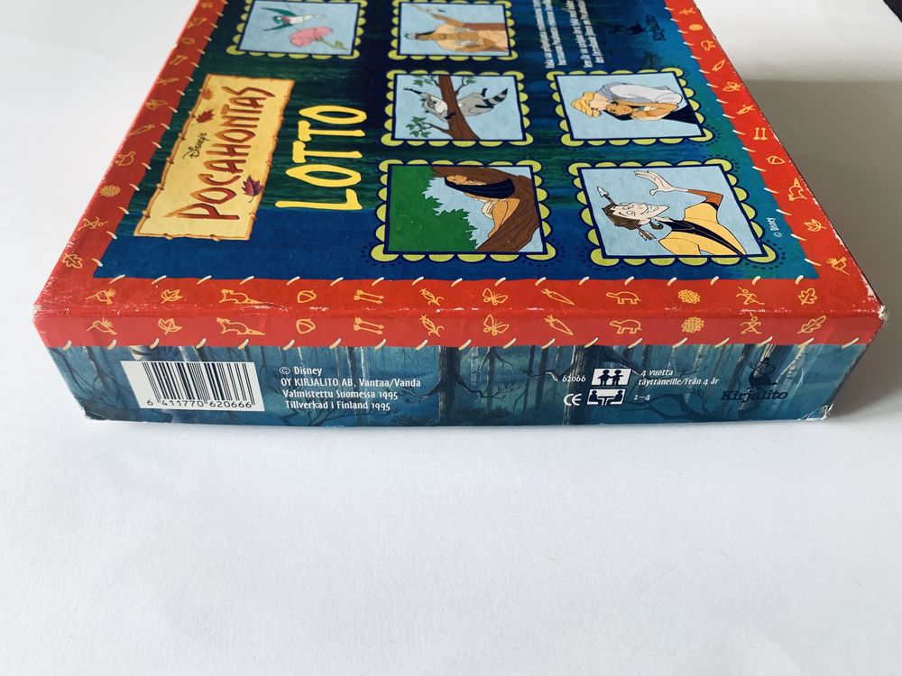 Gra Lotto Disney Pocahontas, vintage 1995