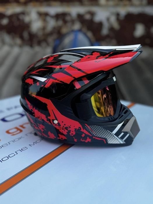 Мотошолом Ендуро кросовий, ендуро шолом ATV + ПОДАРУНОК