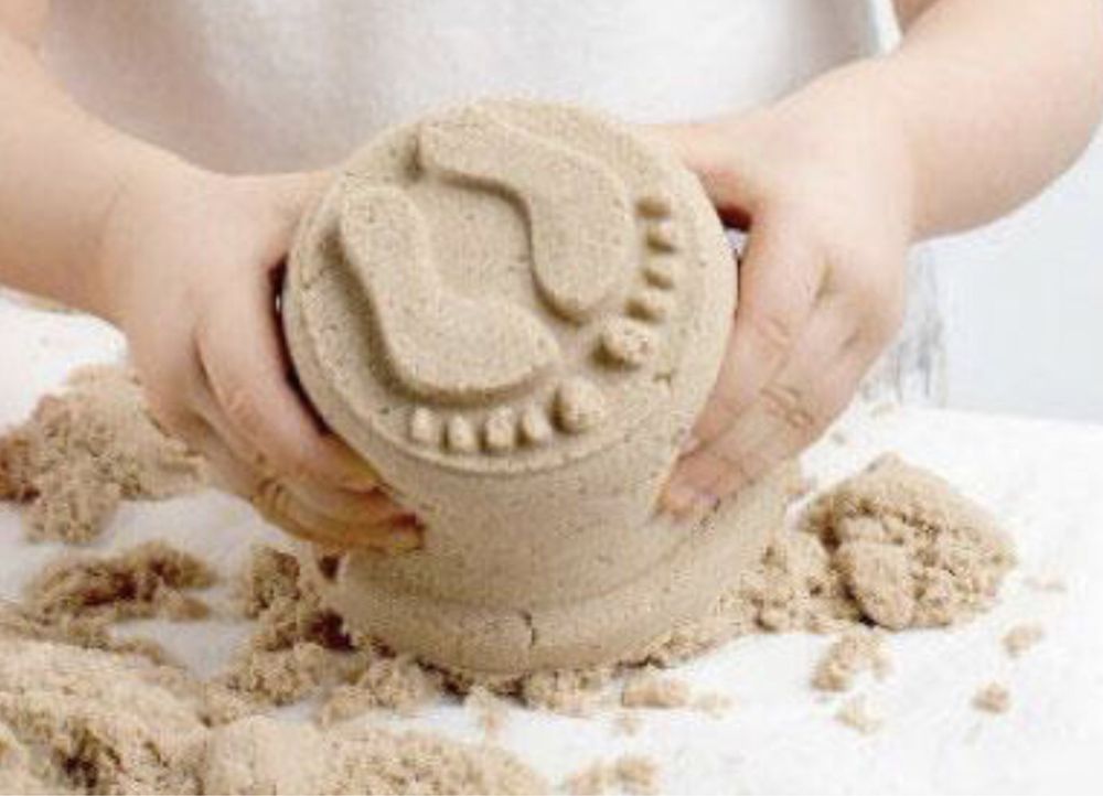 Кинетический песок Squishy Sand + набор инструментов