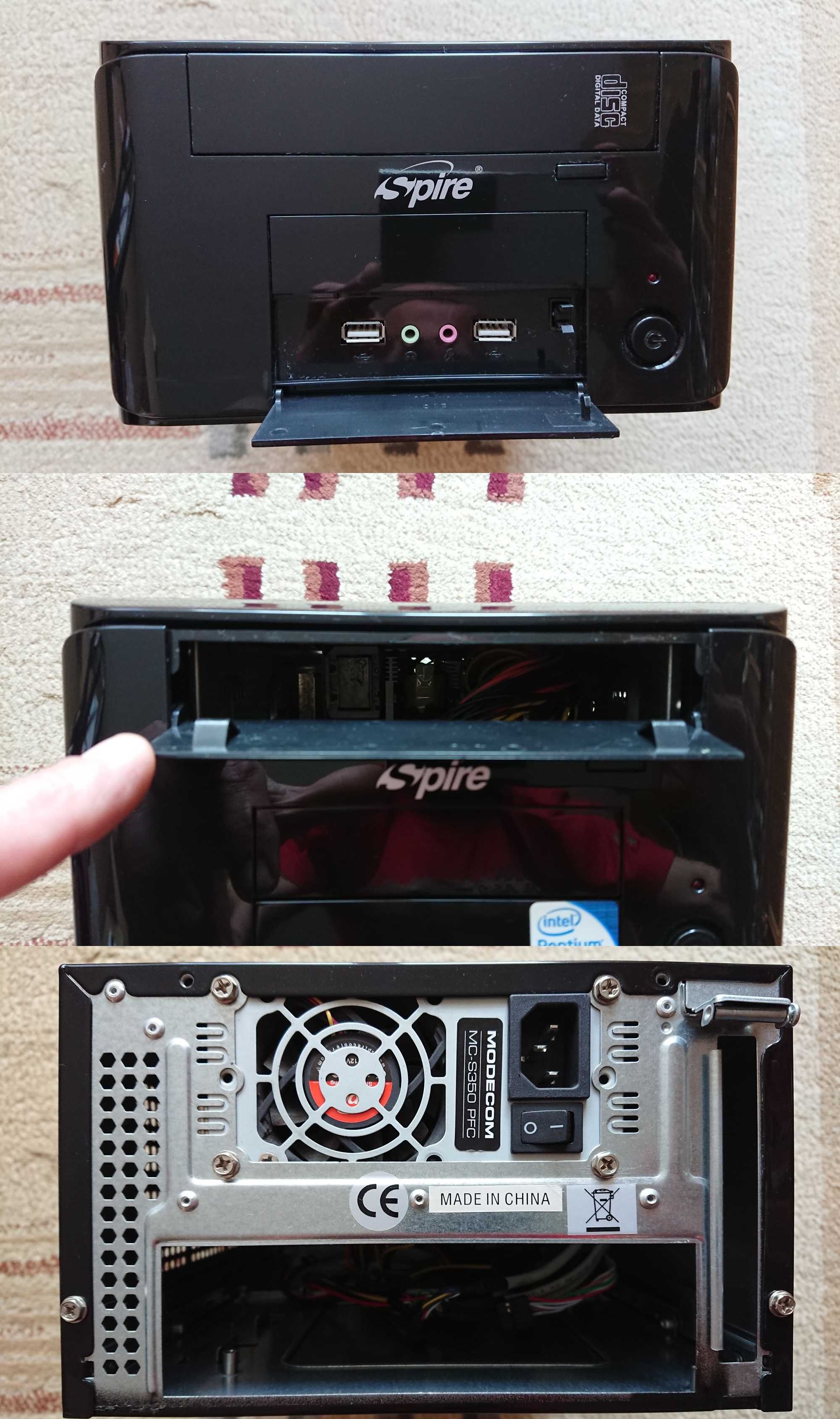 Obudowa Spire Powercube SPM210B-CE/R zasilacz Modecom MC-S350 PFC 350W