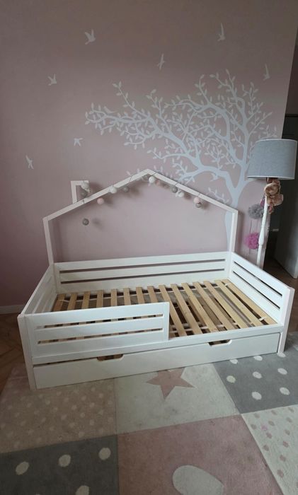 Łóżko domek bliźniaki pod 2 materace 90x180 DO ODBIORU W GRUDNIU