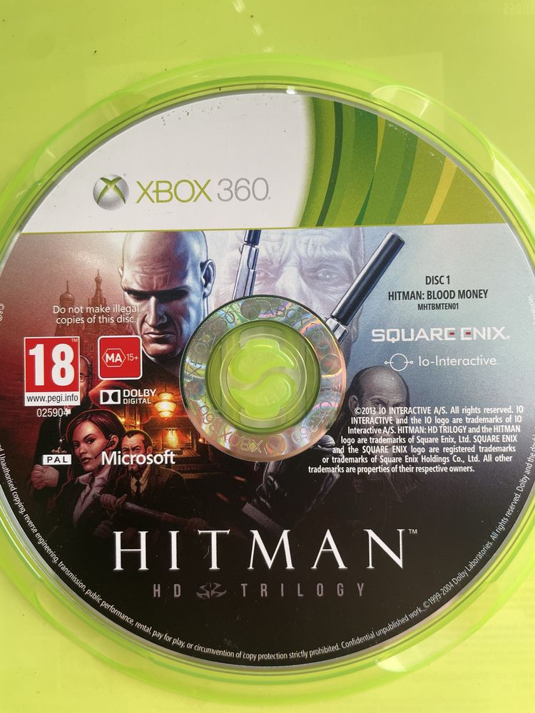 Гра на диск xbox 360 Hitman Trilogy