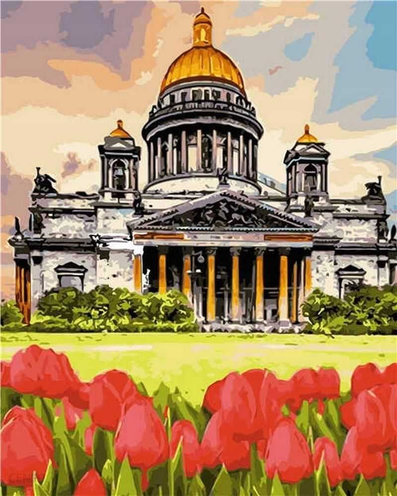 Obraz do malowania po numerach Tulipany na Kapitolu
