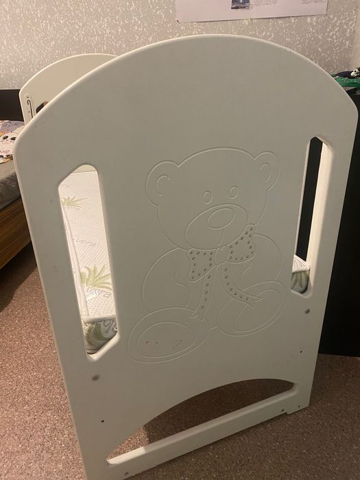 Кровать Умка белого цвета +матрац единая цена