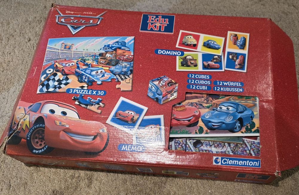 Jogo Puzzle e Dominó DISNEY CARS #NATAL