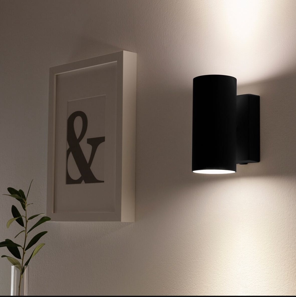 lâmpada IKEA NYMANE nova - Candeeiro cima/baixo, int fix, antracite