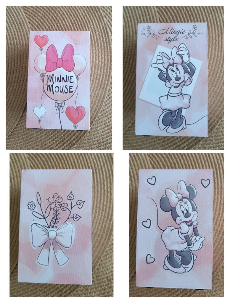 Przybornik drewniany różowy Minnie