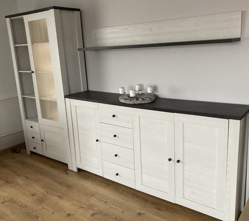 Meble do salonu Antwerpen Black Red White