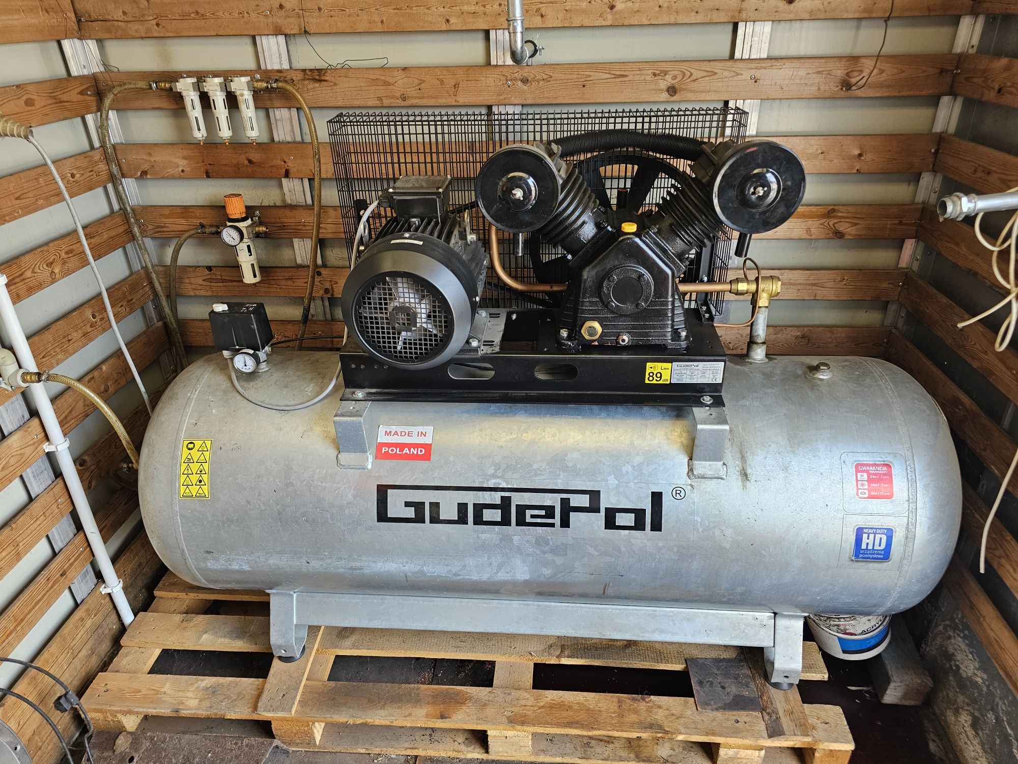 Kompresor sprężarka tłokowa gudepol 500l