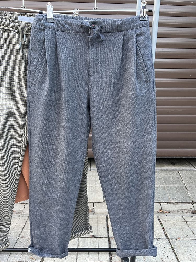 Теплые брюки Zara на мальчика 13-14 лет рост 164 см, лонгслив Zara