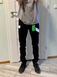 Nowe czarne luksusowe męskie jeansy Kenzo spodnie skinny slim