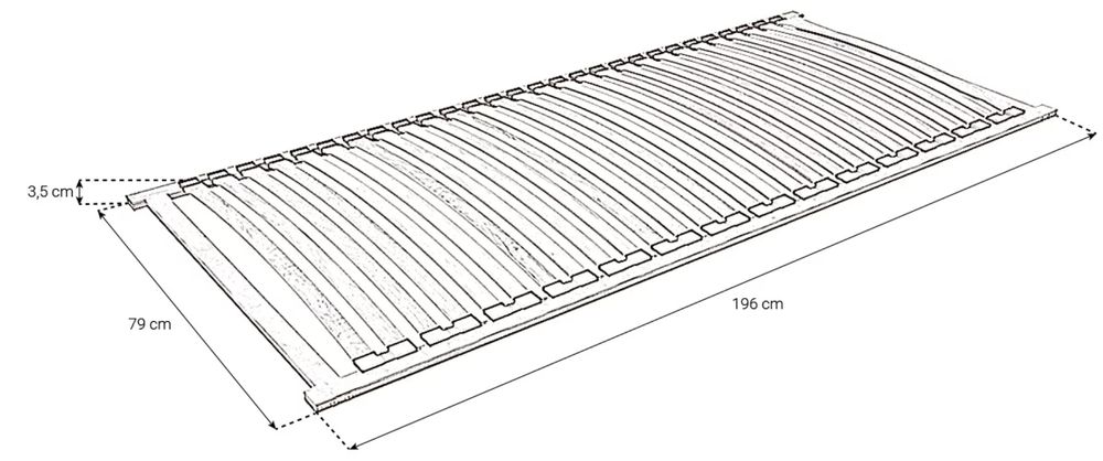 Stelaż pod materac 80x200, M&K Foam UNO