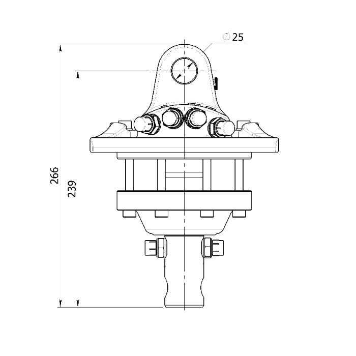 Rotator / Rotator hydrauliczny / obrotnica / ładowacz / trol / cyklop