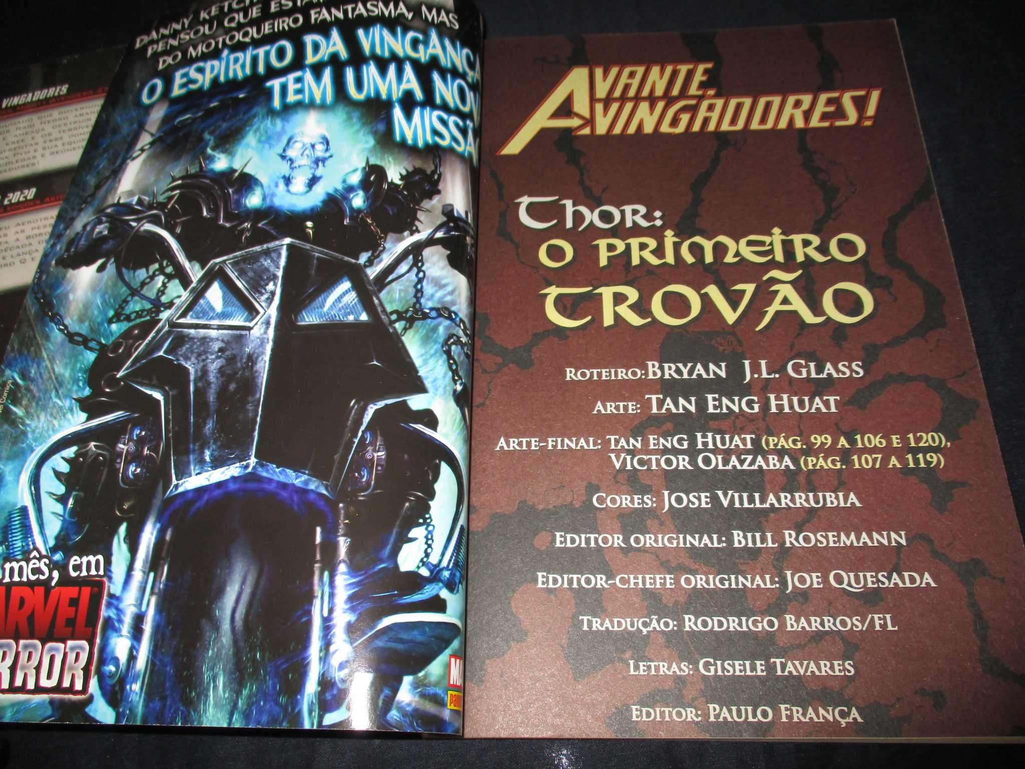 Livro BD Avante Vingadores 1ª série 43 e 47 Marvel Panini Comics