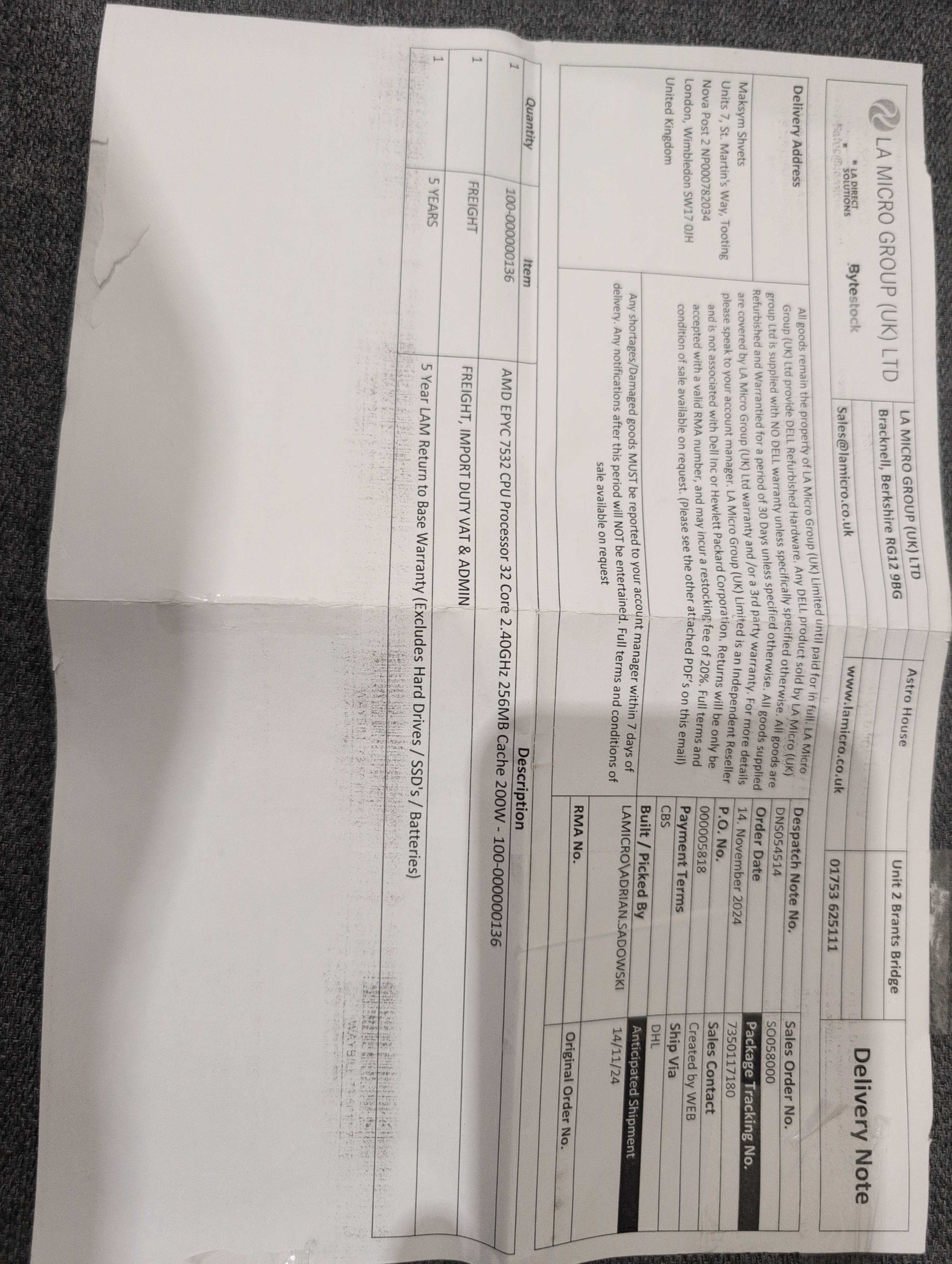 Procesor AMD EPYC 7532 32/64, AI, LLM, Olama, Proxmox
