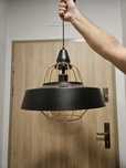 Lampa wisząca czarna industrialna