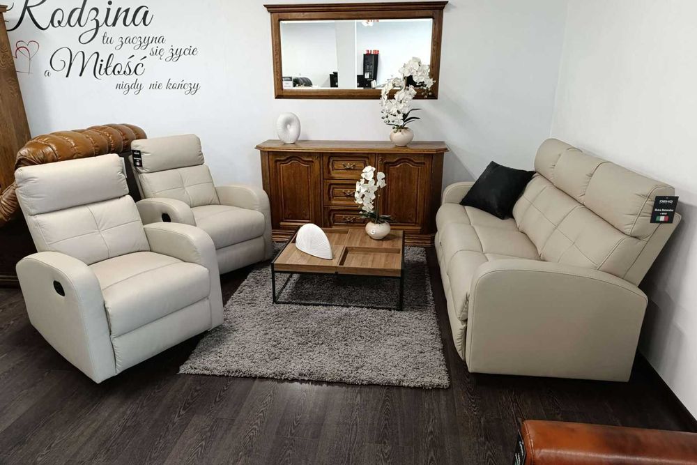 Komplet VIVO! Funkcja spania + relaksy! Meble dostępne od zaraz!
