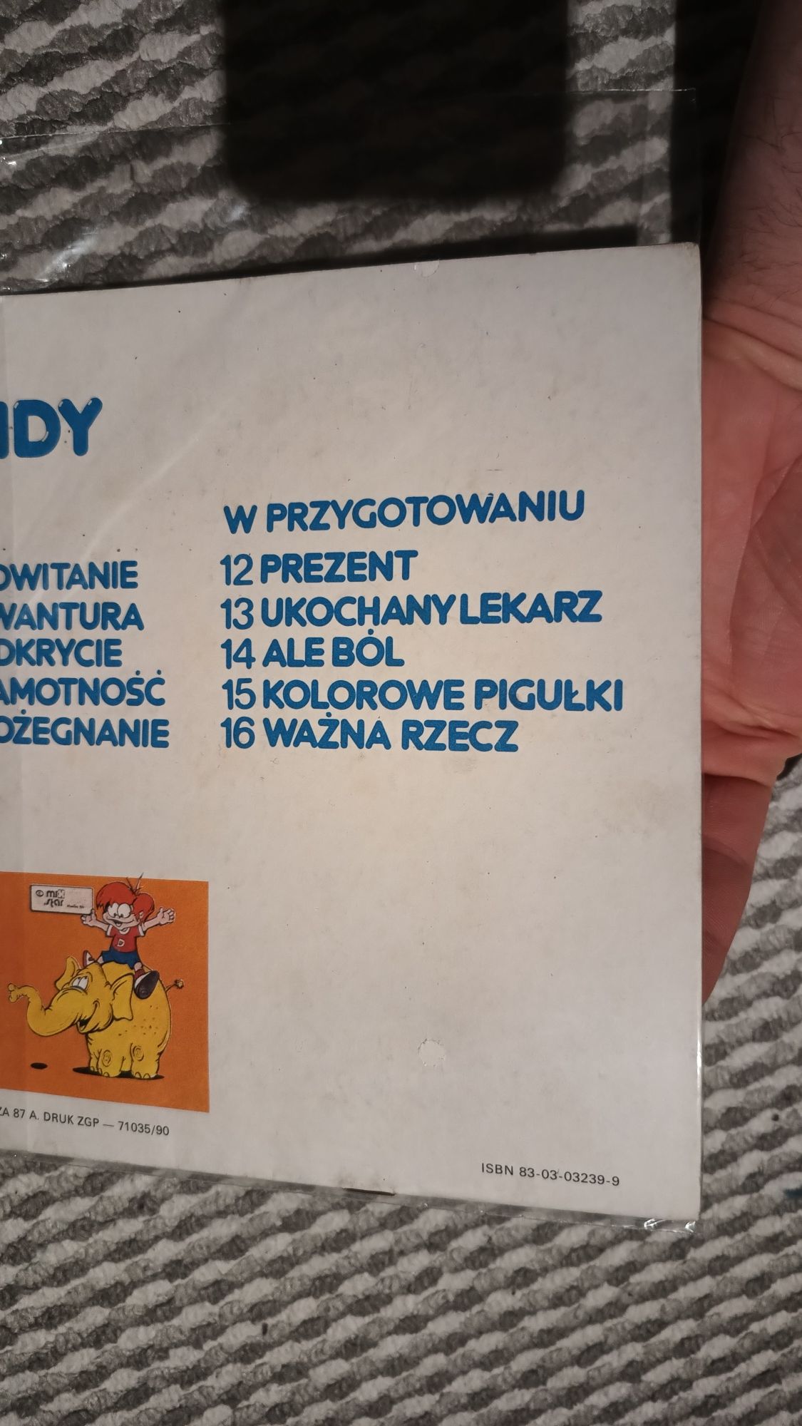 Komiks Dawid i Sandy, pożegnanie, Tom 11, stan bdb