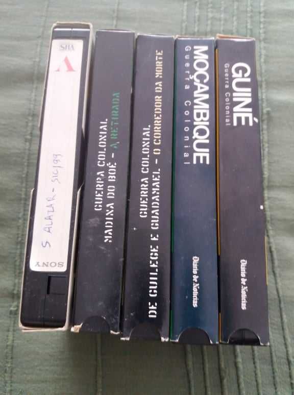 6 Cassetes - Angola, Guiné, Moçambique, Guerra Colonial