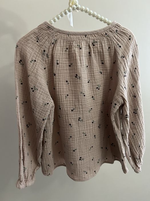 Bluzka w wisienki koszula koszulka dla dziewczynki Zara r.110