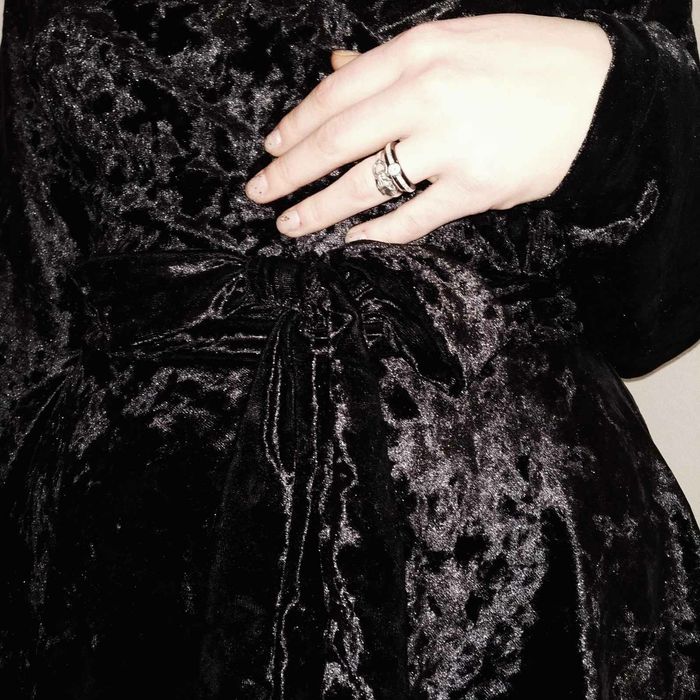 Бархатное платье