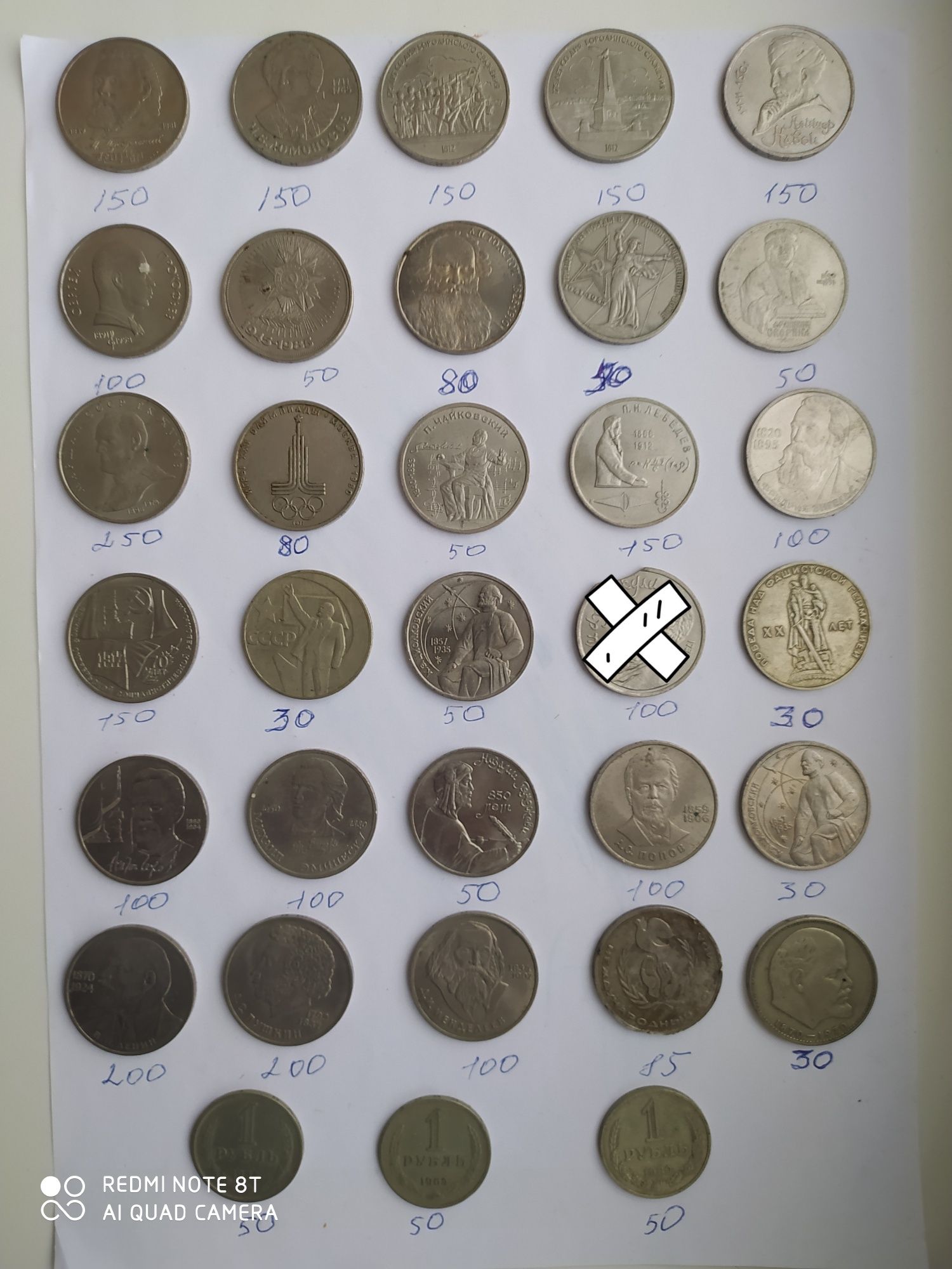 1 рубль 1991г. в. ( юбилейная)