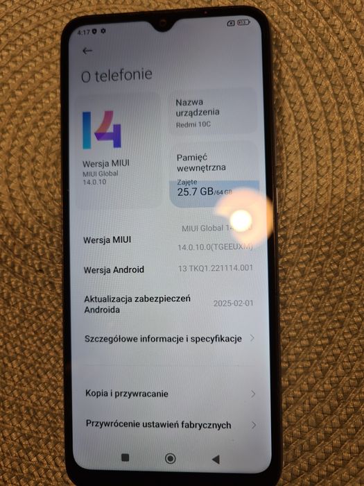 Xiaomi Redmi 10C 64Gb, stan bardzo dobry + case