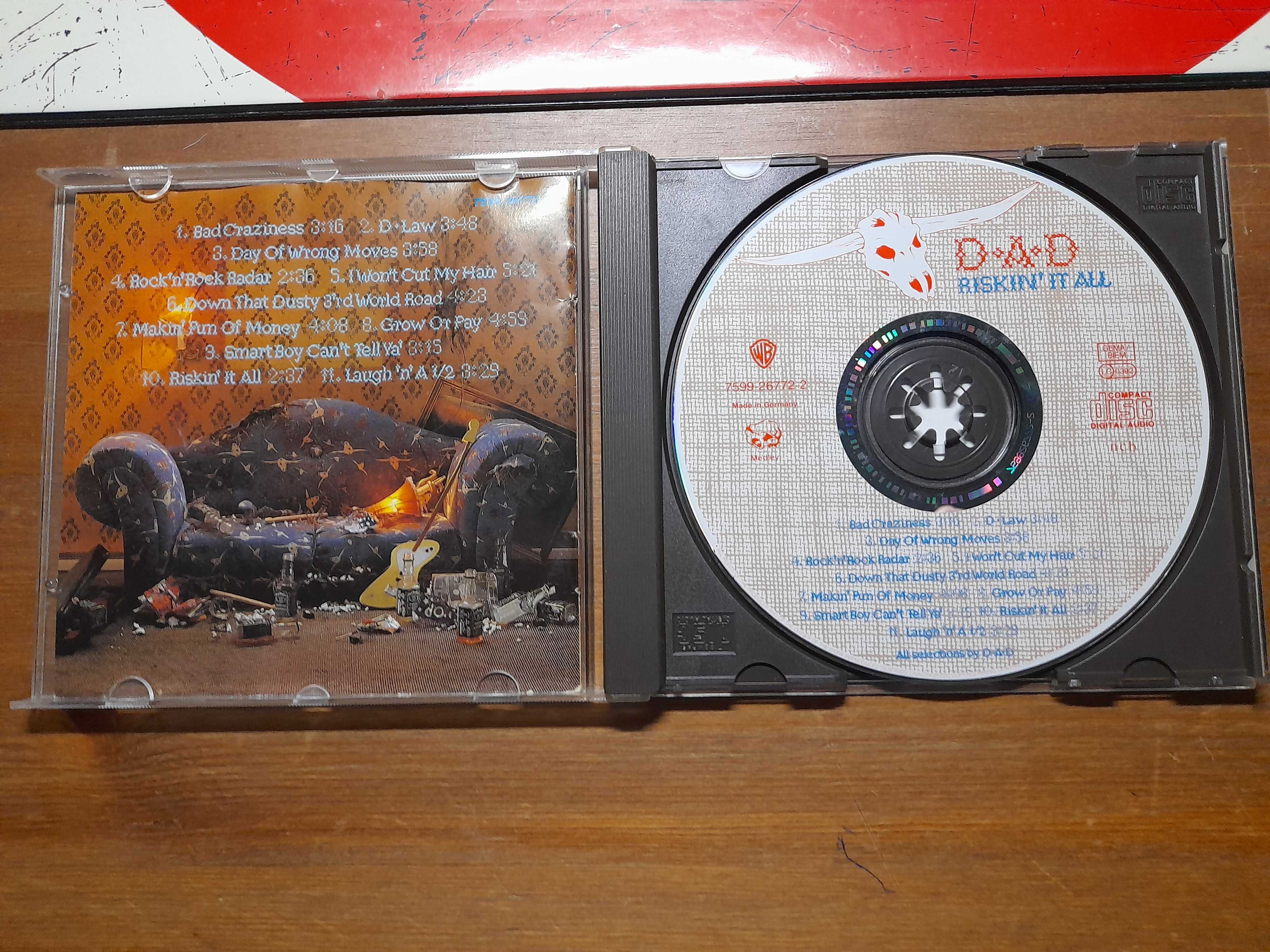Pack  4 cds gravação original das Bandas The Cult e D.A.D. bom estado.