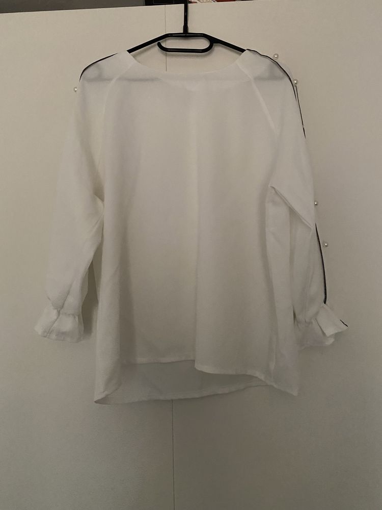 Biała bluzka elegancka 42 XL
