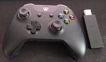 Xbox One S / X kontroler pad czarny + adapter PC