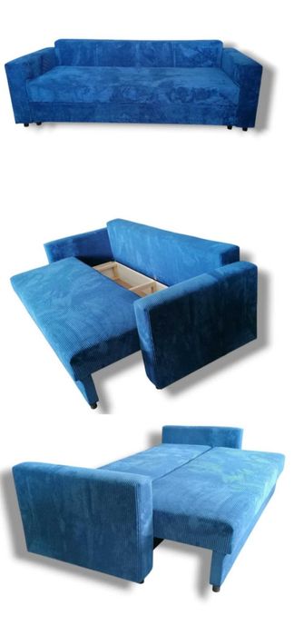 Sofa rozkładana BRUNO z pojemnikiem Kanapa funkcja spania 140x200