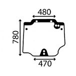 Szyba tylna New Holland T 4030V T 4040V T 4050V 4060V ACX556