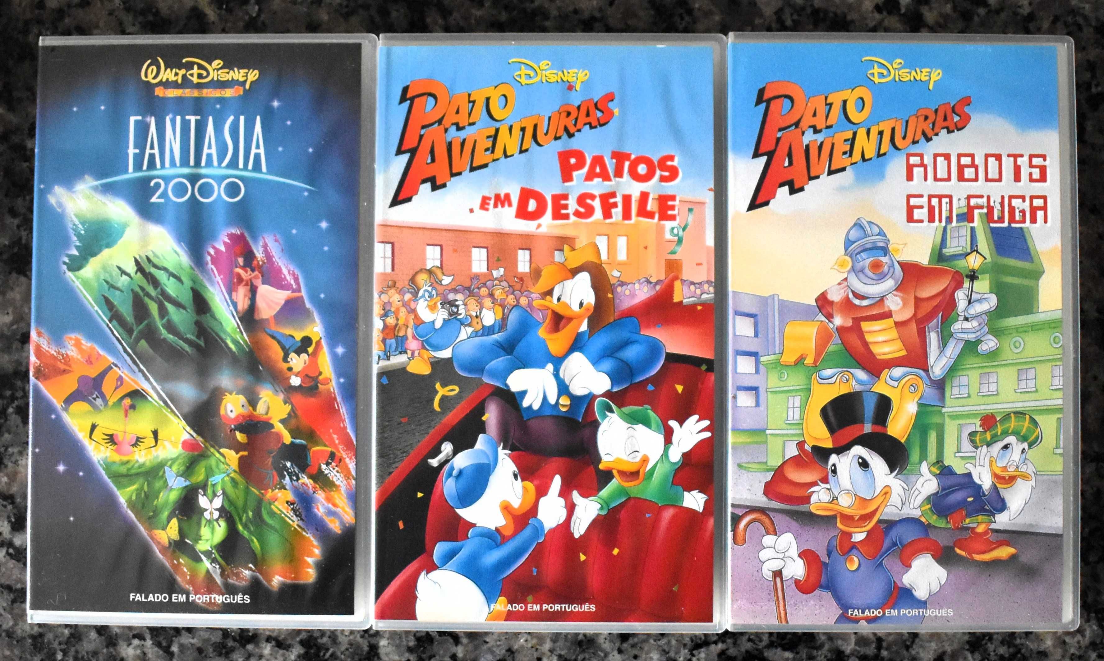 Lote 1 Disney - 7 filmes de animação em VHS