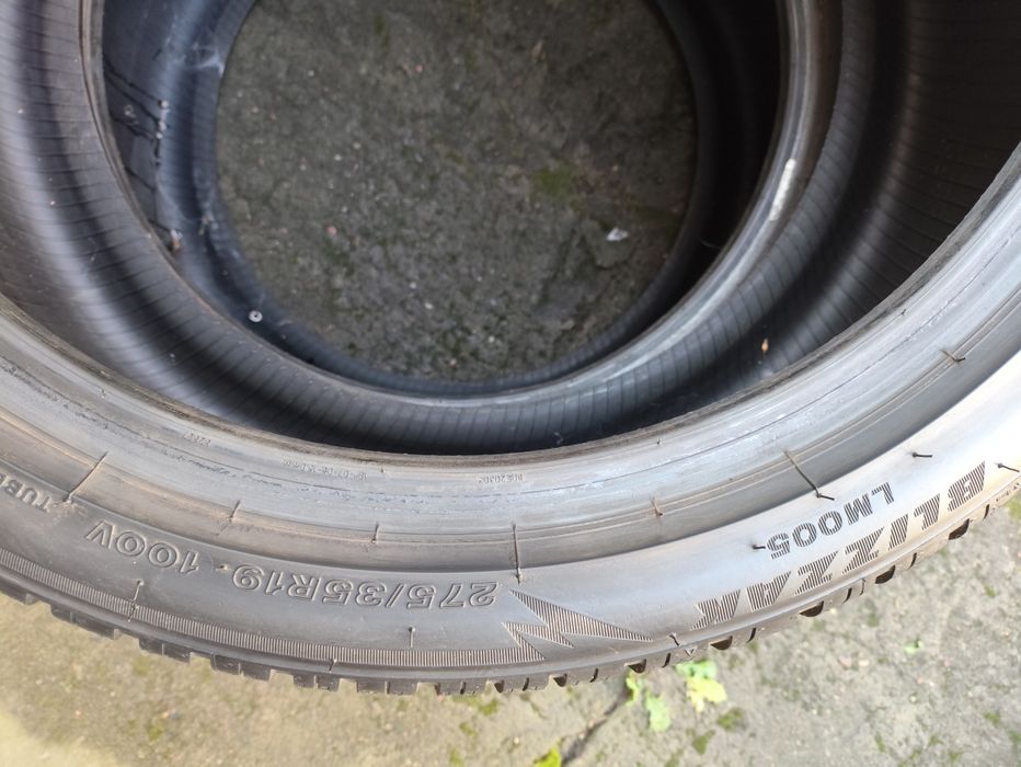 Opony zimowe Bridgestone 2 x 245/40/19 i 2 x 275/35/19, 2022r, 6,5mm