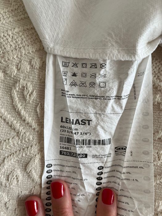 LENAST Protetor de colchão, branco Ikea