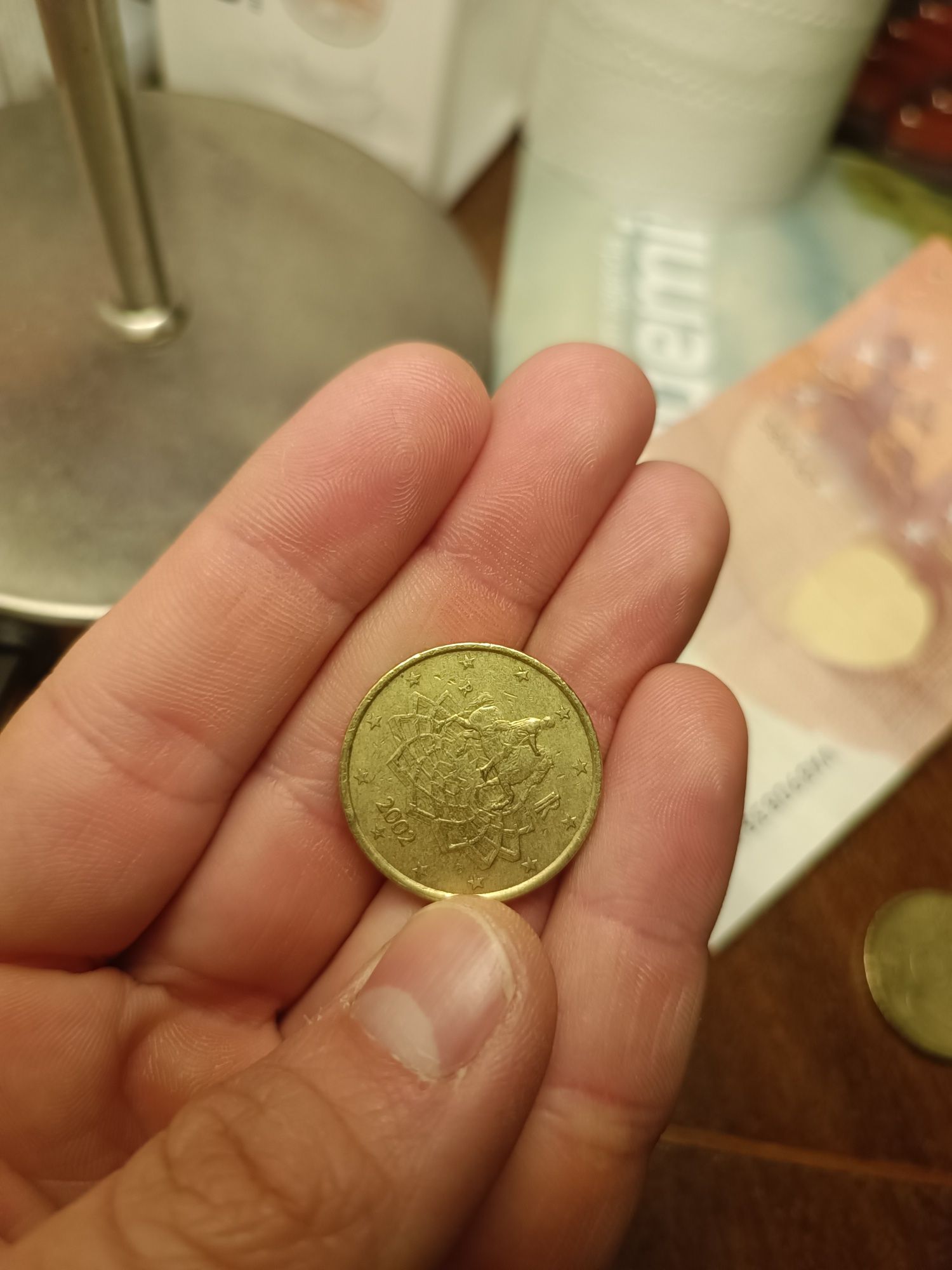 Moeda 50 cent 2002 Itália