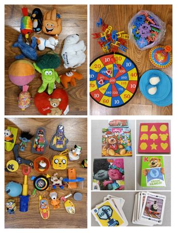 Zabawki pluszaki rzutki puzzle Mc Donald krzesełka karty dla dzieci