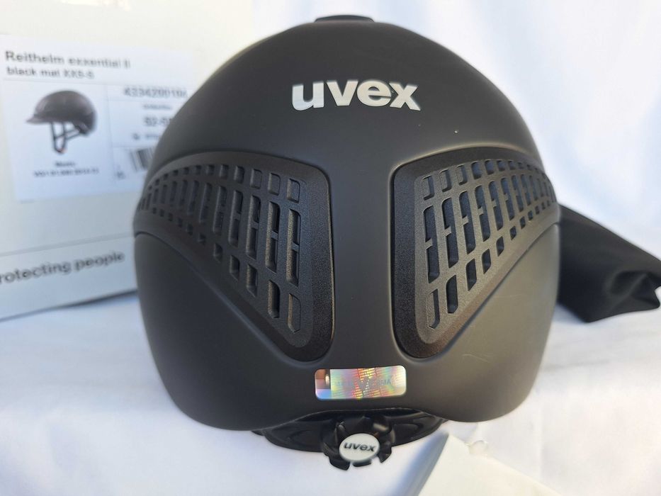 Kask jeździecki toczek Uvex Reithelm Exxential II Black XS/S 52-55cm