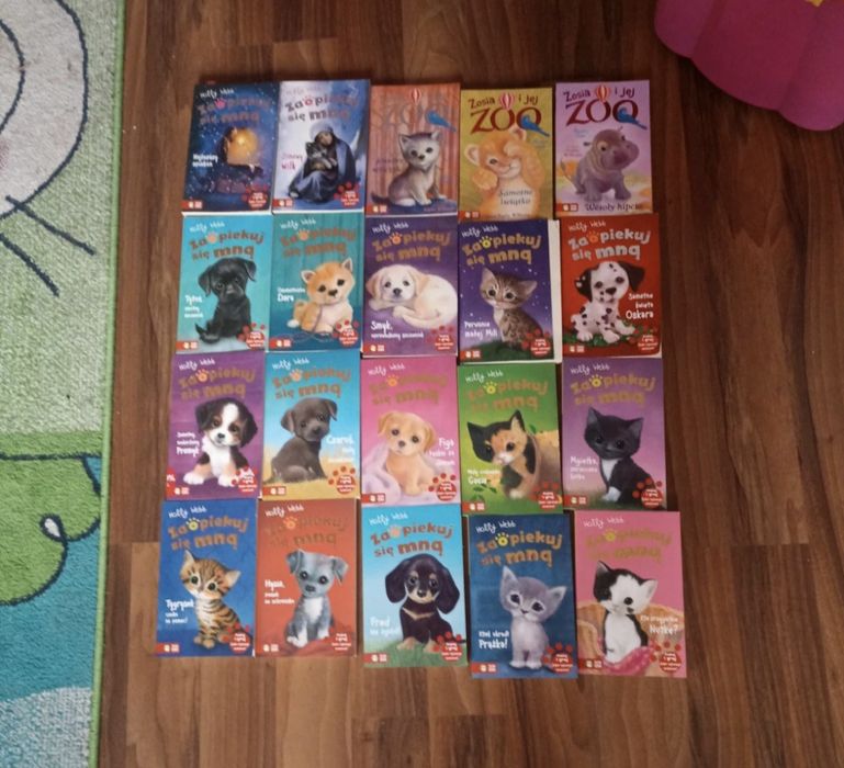 Książki zaopiekuj sie mna, zosia i jej zoo