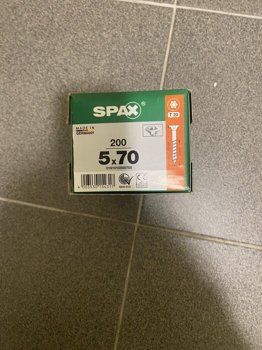 Wkręty Spax 5x70, 200 sztuk