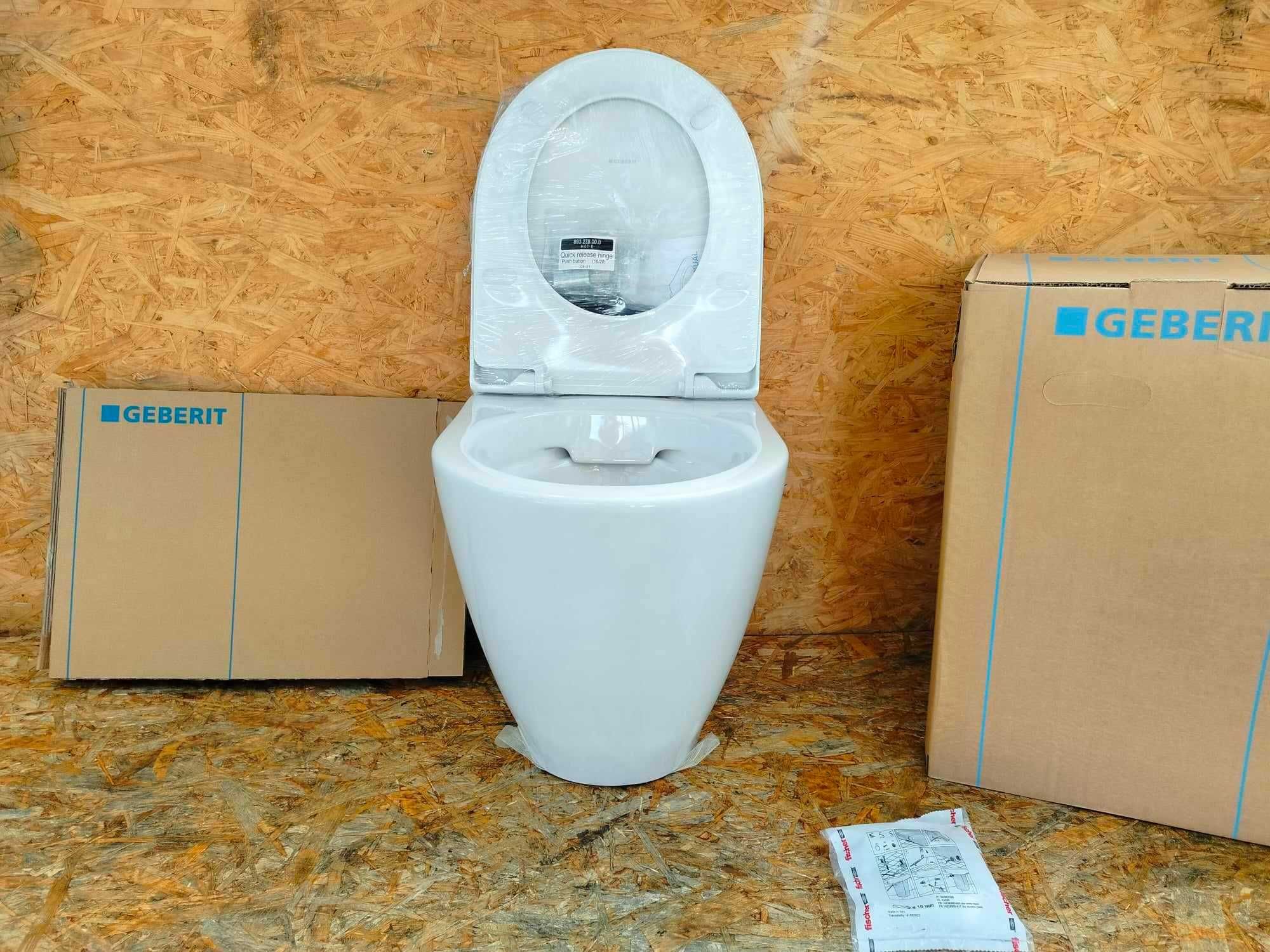 Sedes, WC, toaleta GEBERIT iCON 500.827.00.1 Rimfree, Komplet z deską