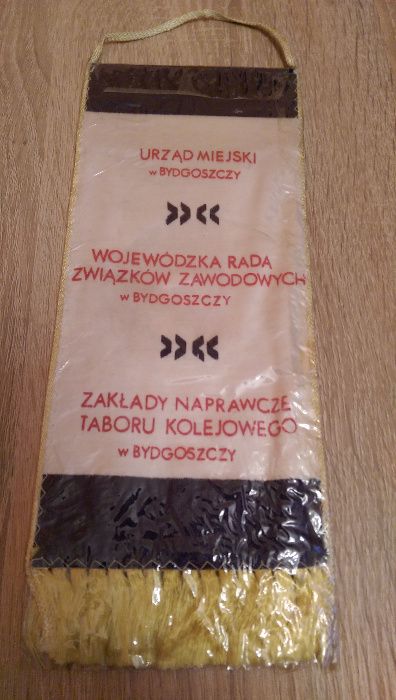 Proporczyk ZNTK Bydgoszcz z 1976r (Kolekcja z PRL) ZNTK obecnie PESA