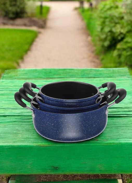 Набір каструль з кришками якісний посуд з антипригарним покриттям