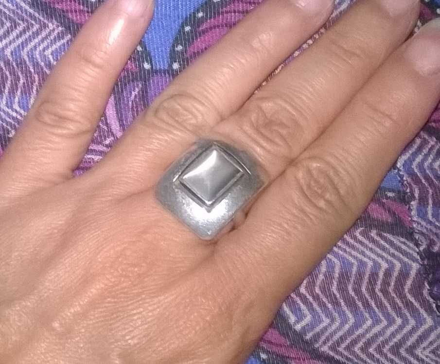 pierścionek srebro