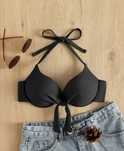 Top de bikini preto-NOVO