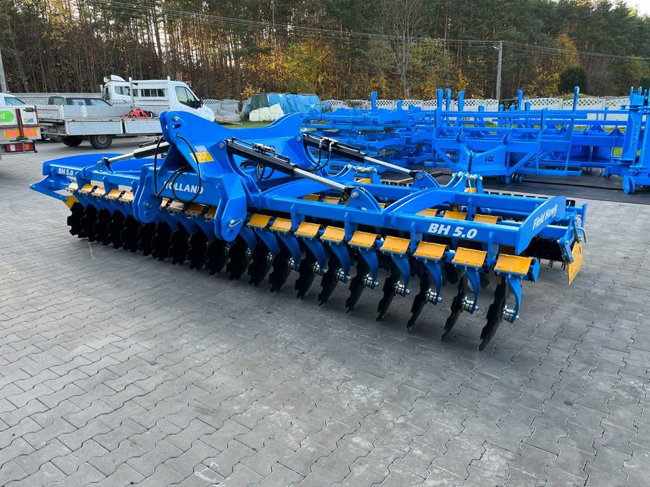 Brona talerzowa CIĘŻKA hydrauliczna 5 metrów ROLLAND talerzówka