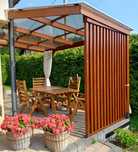 Zadaszenie tarasu, pergola, altana, poliwęglan.