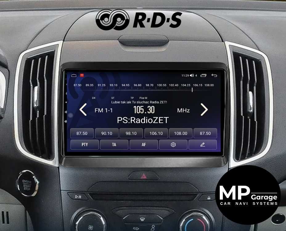 Ford EDGE 2015_2019 Stacja multimedialna Android CarPlay/AA 4G Qled